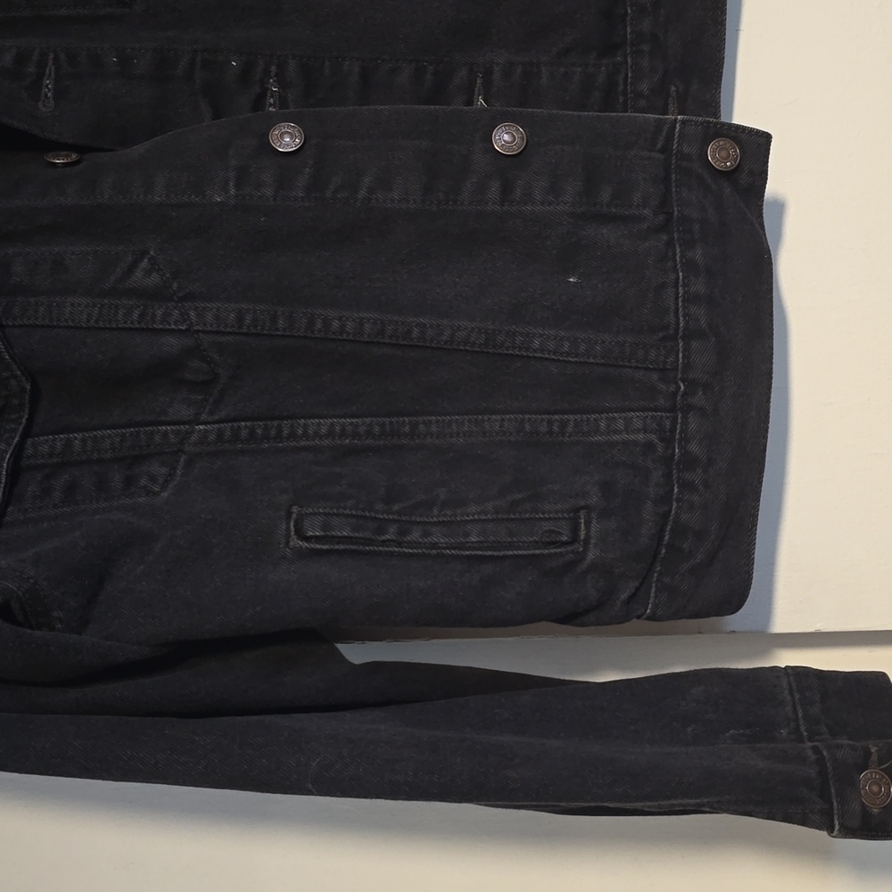 Vintage Levi Strauss & Co 70507 Black Denim Jacket Made In Colombia - Picture 6 of 8